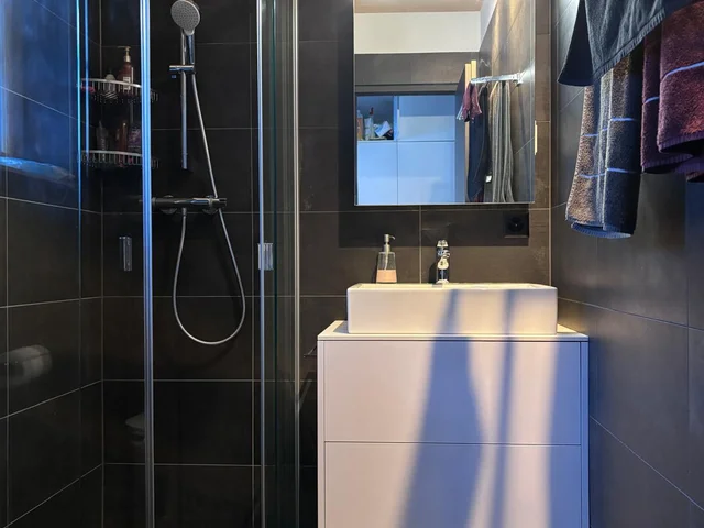 Salle de bain avec douche